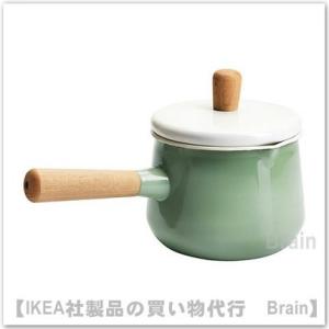 ＩＫＥＡ/イケア　KASTRULL/カストルル　片手鍋 ふた付き1.5 L　グリーン（502.329...