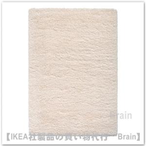 ＩＫＥＡ/イケア　VOLLERSLEV　ラグ パイル長200x300 cm　ホワイト（505.119.80）｜shop-brain