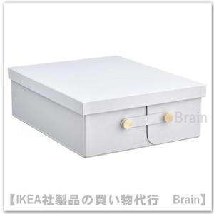 ＩＫＥＡ/イケア　SPINNROCK/スピンロック　ボックス 仕切り付き32x25x10 cm　ホワイト（505.430.52/50543052）｜shop-brain