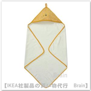 ＩＫＥＡ/イケア　GRONFINK/グローンフィンク　ベビータオル フード付き80x80 cm　イエ...