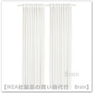 イケア（IKEA） LILL/リル レースカーテン1組280x250 cm ホワイト