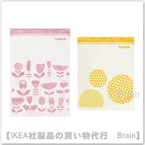 ＩＫＥＡ/イケア　ISTAD/イースタード　プラスチック袋・4.5L/6L　30枚セット　ピンク/イエロー（603.404.12）｜SelectShop Brain