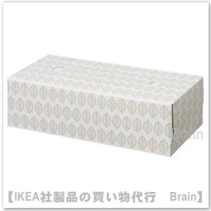 ＩＫＥＡ/イケア　FAMILJ/ファミリ　ティッシュボックス21x21 cm　100枚セット　ホワイト（605.019.14）｜shop-brain