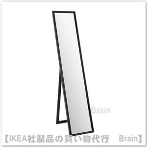 イケア（IKEA） HOVET/ホーヴェット ミラー78×196cm ブラック（505.159