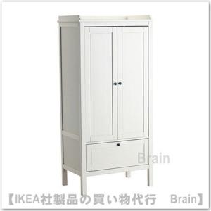 イケア（IKEA） BRIMNES/ブリムネス ワードローブ 扉3枚付 ホワイト