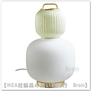 ＩＫＥＡ/イケア　PILBLIXT/ピルブリクスト　テーブルランプ41 cm　ホワイト/ライトグリーン ガラス/ゴールド調 メタル（704.999.39/70499939）｜shop-brain