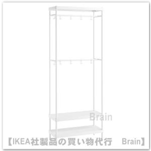 IKEA BISSAビッサ　シューズボックス2段　イケア　アイケア BISSA ビッサ シューズボックス2段, ホワイト, 49x28x93 cm - IKEA