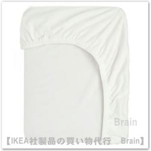 ＩＫＥＡ/イケア　BARNDROM/バーンドローム　子どもベッド用ボックスシーツ70x160 cm　ホワイト（706.228.64/70622864）