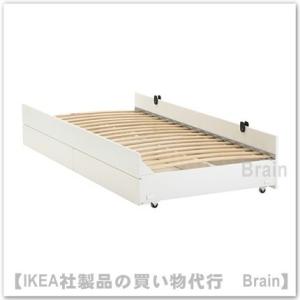 ＩＫＥＡ/イケア　SLAKT　アンダーベッド 収納付き　すのこ付き　ホワイト（792.394.52/79239452）｜shop-brain