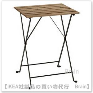 ＩＫＥＡ/イケア　TARNO/テルノー　テーブル 屋外用55x54 cm　ブラック/ライトブラウンス...