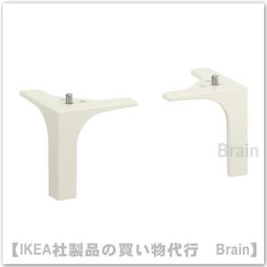 ＩＫＥＡ/イケア　NANNARP　脚　ホワイト　2個セット（802.935.94）｜shop-brain