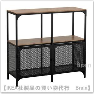 イケア（IKEA） FJALLBO/フィエルボ サイドボード111x95 cm ブラック