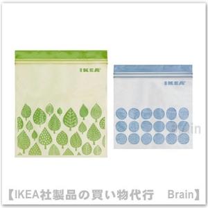 ＩＫＥＡ/イケア　ISTAD/イースタード　プラスチック袋・2.5L/1.2L　50枚セット　グリー...