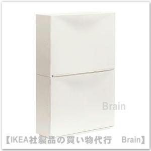 ＩＫＥＡ/イケア　TRONES　靴収納用キャビネット 2コンパートメント52x39 cm　ホワイト（803.973.08）｜shop-brain