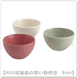 ＩＫＥＡ/イケア　KEJSERLIG/シェイセルリグ　ボウル10 cm　3個セット　ミックスカラー（805.114.98）｜SelectShop Brain