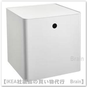 ＩＫＥＡ/イケア　KUGGIS/クッギス　収納ボックス ふた付き32x32x32 cm　ホワイト（8...