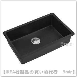 ＩＫＥＡ/イケア　KILSVIKEN　はめ込み式シンク 1ボウル72x46 cm　ブラック（893.369.14）｜shop-brain