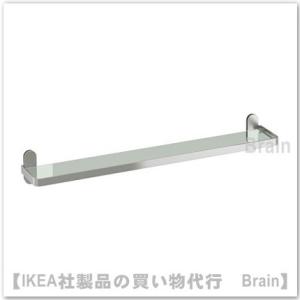 ｉｋｅａ イケア Brogrund ガラス製棚板67x11 ステンレススチール 奉呈 ガラス Cm