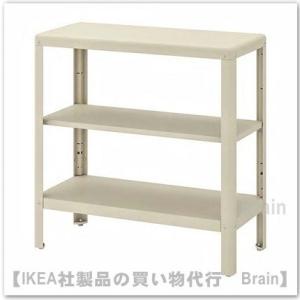 イケア（IKEA） LERBERG シェルフユニット60x148 cm ダークグレー