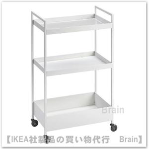 イケア（IKEA） FLYTTA キッチンワゴン98x57x86 cm ステンレススチール