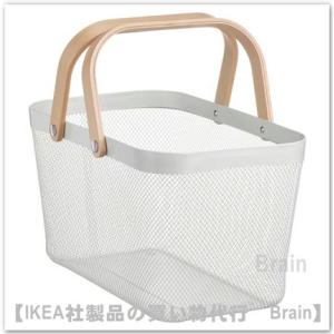 ＩＫＥＡ/イケア　RISATORP/リーサトルプ 　バスケット27x42x23 cm　ホワイト（90...