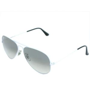 美品 レイバン サングラス AVIATOR グレー ホワイト メンズ｜shop-brandreshopfuji