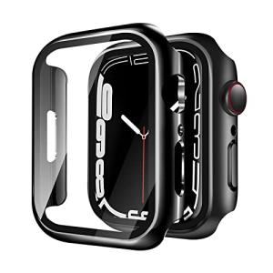 YUGYUG for Apple Watch Series 9/8/7 41mm ケース アップルウォッチ9/8/7 41mm ケース PC素材 光沢式 アップルウォッチ カバー ガラスフィルム 一体｜shop-chocolat