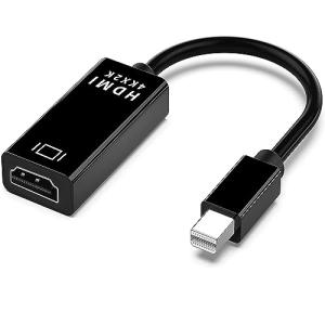 Mini DisplayPort to HDMI 変換アダプタ ディスプレーアダプター 4K/30hz 対応 マルチディスプレイ ミニディスプレイポート搭載の機器に対応 （黒）｜ショップショコラ
