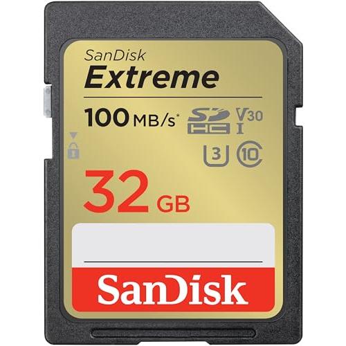 SanDisk 32GB Extreme (エクストリーム) SDHC UHS-I - C10/U3...