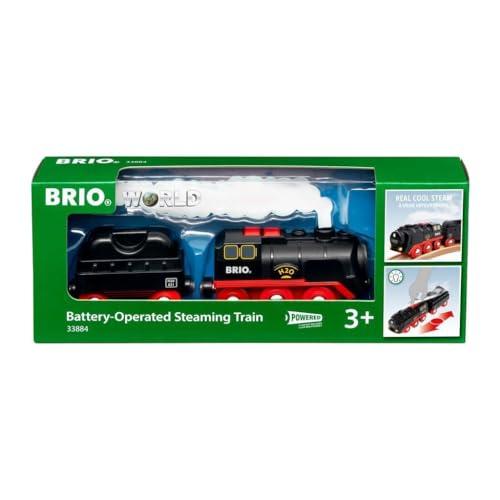 BRIO バッテリーパワースチームトレイン 木製レール 電動車両 機関車 33884 (ブリオ)