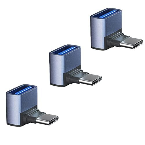 YFFSFDC USB-C &amp; USB 3.1 変換アダプタ L字型 上下 3個セット (Type ...