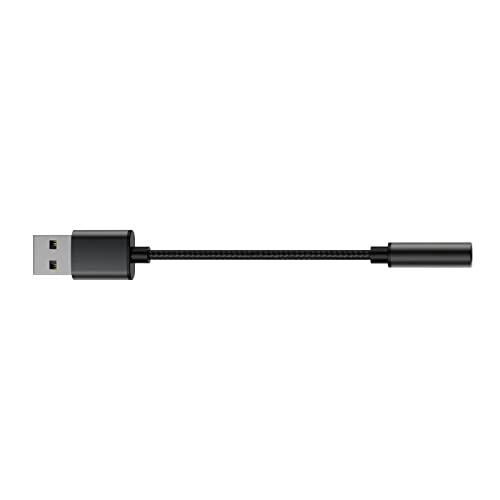 VAVIICLO USB オーディオ 変換アダプタ USB to 3.5mm 変換ケーブル 24bi...