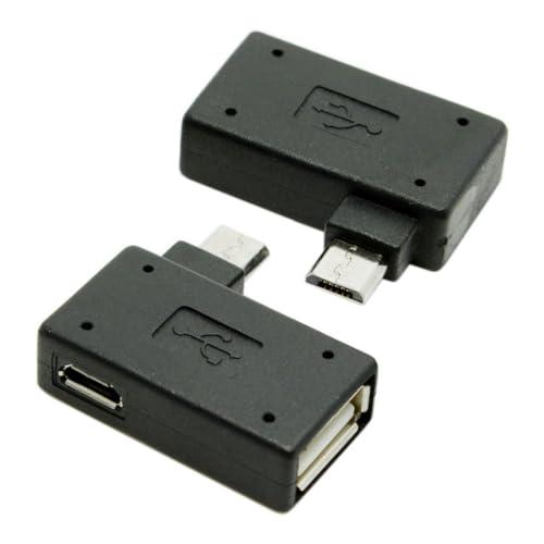 chenyang Micro USB OTGアダプター Micro USB - USB 2.0 90...