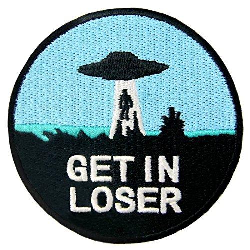 入ってくる敗者UFO刺繍のバッジのアイロン付けまたは縫い付けるワッペン