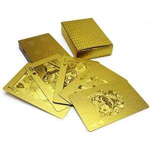 PLAYING CARDS トランプ 金のトランプ 黒のトランプ 水洗い可【ゴールド】｜shop-chocolat