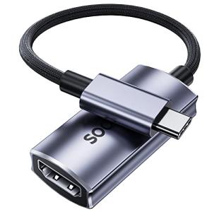 4K60Hz USB Type C HDMI 変換アダプタ SOOMFON タイプC HDMI Type-C 変換 2K120Hz 1080P144Hz Thunderbolt 3対応 Macbook Pro Air/iPad Pro/Chromebo｜shop-chocolat