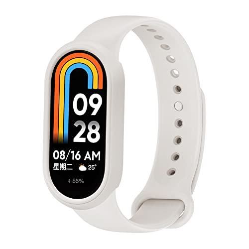 [Seltureone] セット xiaomi smart band 8 保護フレームケース+ベルト...