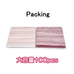 ネイルファイル 使い捨て 爪やすり 100本 ...の詳細画像3