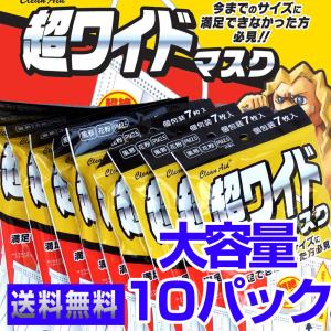 アズフィット 大きい不織布マスク デュウエアー 超ワイド クリーン