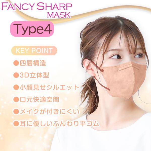 Lサイズ 大きめあり 3D立体マスク ノーズフィットワイヤー バイカラー FANCY SHARP タ...