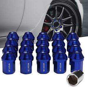 HSen Racing アルミ製 ホイールナット タイヤナット レーシングナット ホイールロックナット M12 x P1.5 高さ35mm 20個セッ