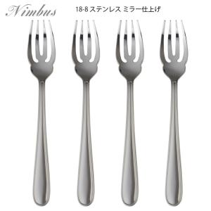 カトラリーセット パスタフォーク 4本セット ラッキーウッド ニンバス 18ー8ステンレス 日本製