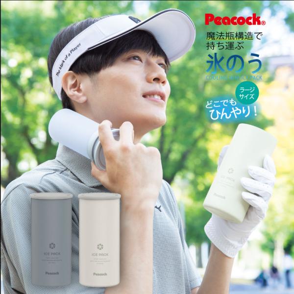 アイスパック (シリコーン氷のうタイプ）ラージサイズ 真空断熱二重構造冷たさキープホルダー ABB-...