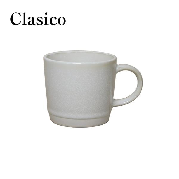 陶器 マグカップ ホワイト 300ml クラシコ 美濃焼 日本製 21848