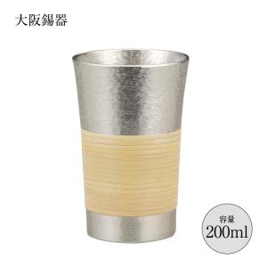 大阪錫器 酒器 ぐいのみ おちょこ 錫器 彫金風 ぐい呑み 鷹 90ml 26-8