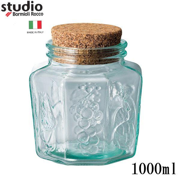 在庫限り 保存容器 キャニスター Bormioli Rocco ガラス キャニスター 1000ml ...
