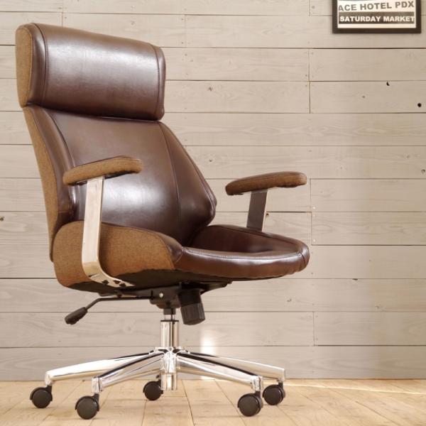 オフィスチェア レザー PVC エグゼクティブチェア 合皮 レザ―チェア 北欧 おしゃれ ウィップチ...