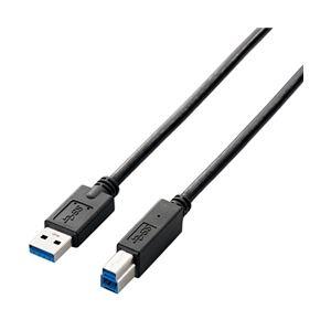 エレコム USB3.0ケーブル(A-B)/3.0m/ブラック USB3-AB30BK｜shop-easu01