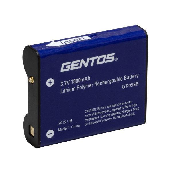 （まとめ） GENTOS GT-105R用専用充電池 GT-05SB 〔×2セット〕