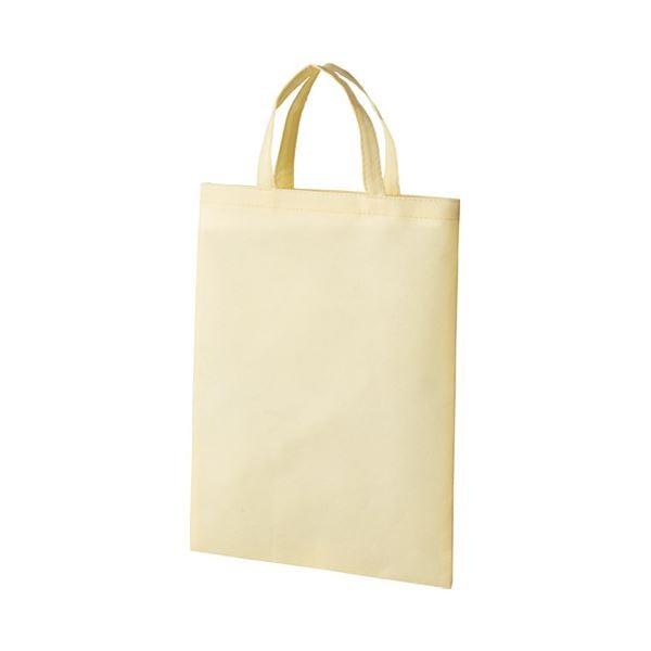 (まとめ）スマートバリュー 不織布手提バッグA4マチ無ベージュB452J-BE〔×5セット〕